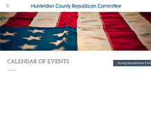 Tablet Screenshot of hunterdongop.com